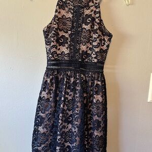 By & By women’s junior sleeveless fit and flare dress